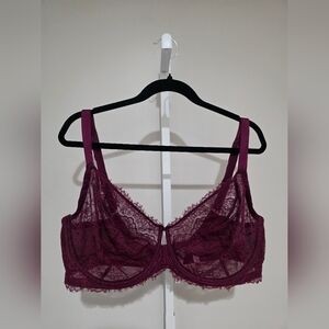 Victoria's Secret Lace Bra in Rich Burgundy